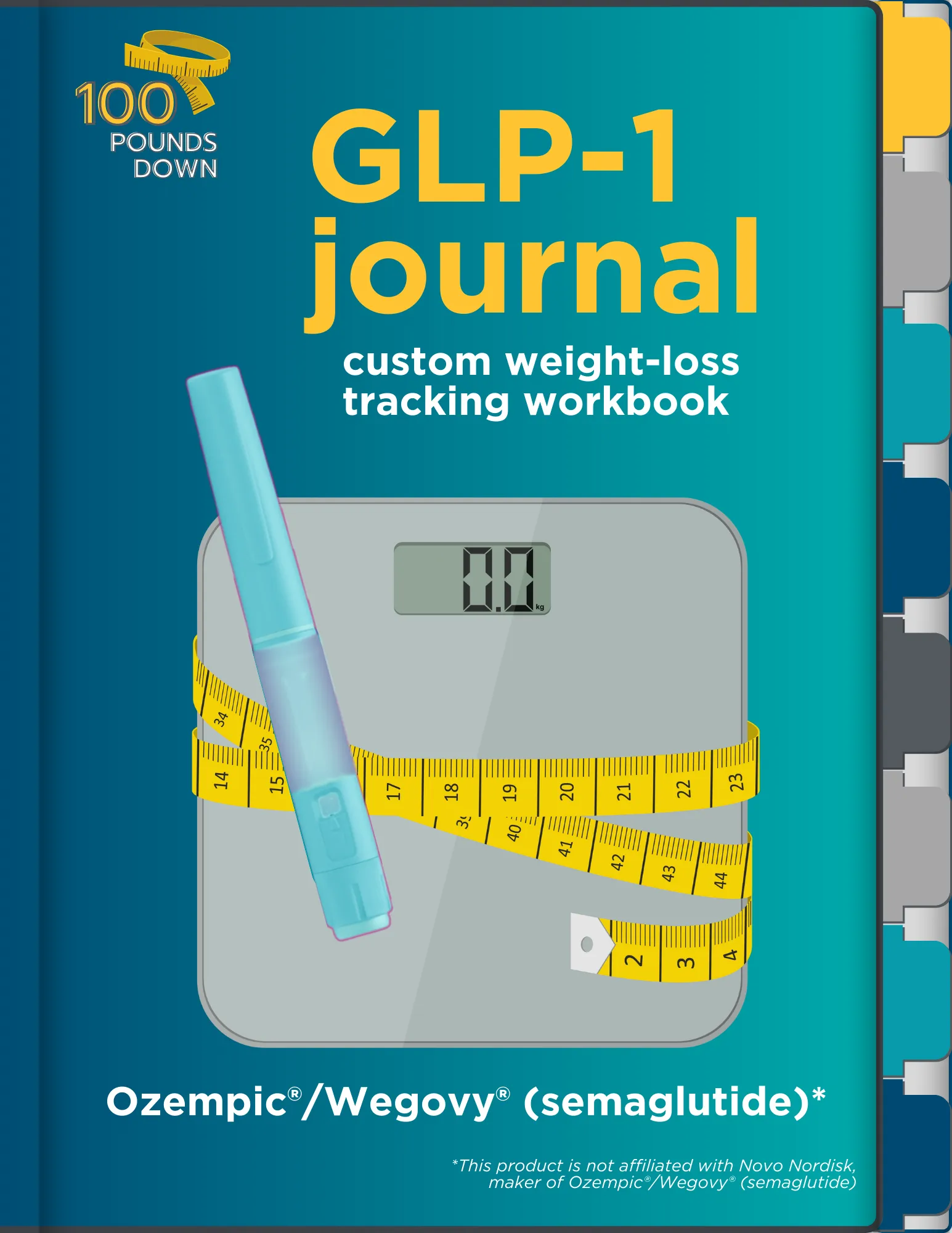 GLP-1 Journal: Custom Digital Weight-Loss Tracking Workbook