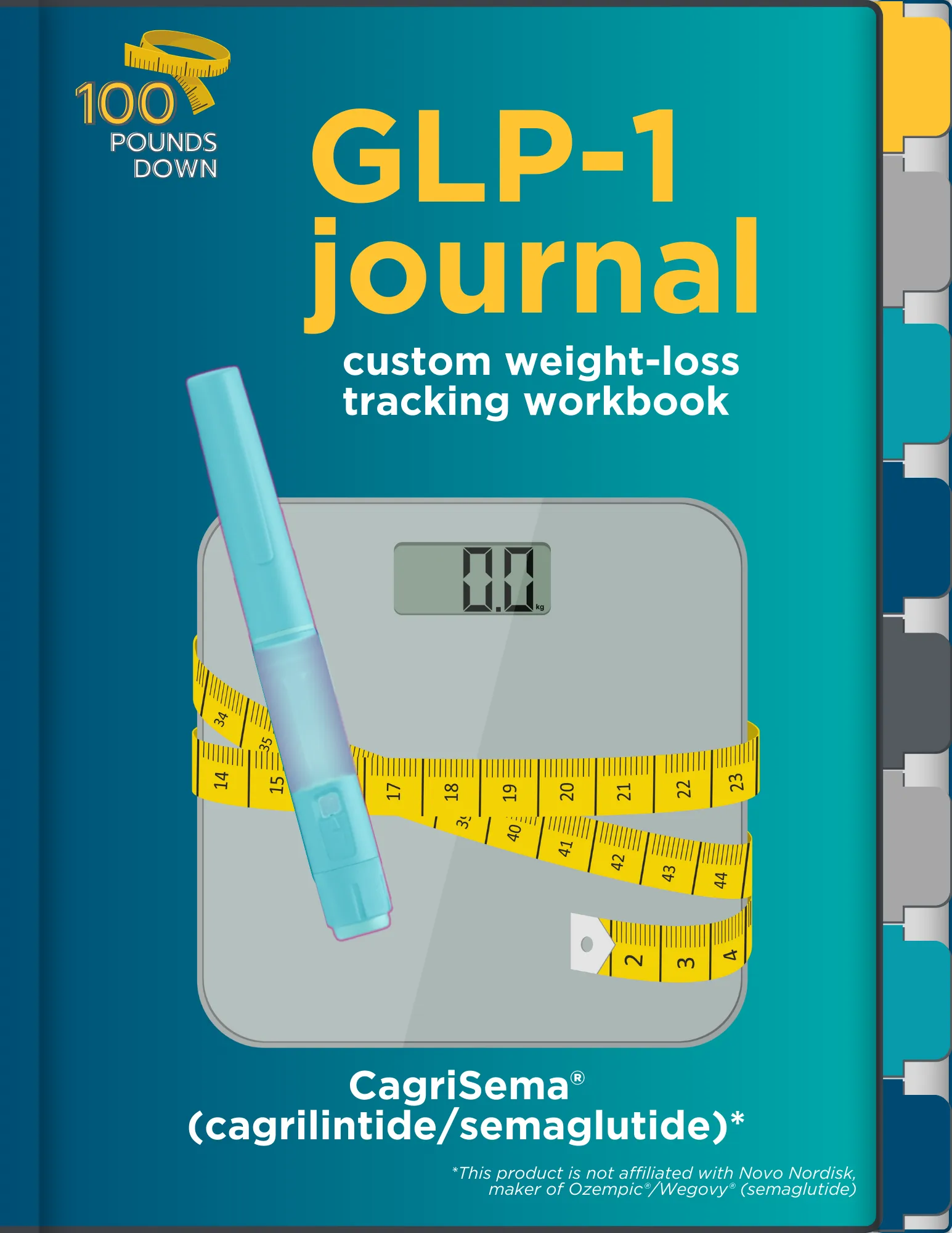 GLP-1 Journal: Custom Digital Weight-Loss Tracking Workbook
