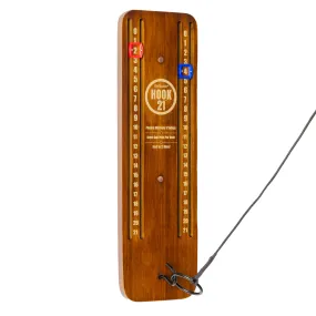 GoSports Hook 21 Ceiling Mount Ring Swing Game - Brown