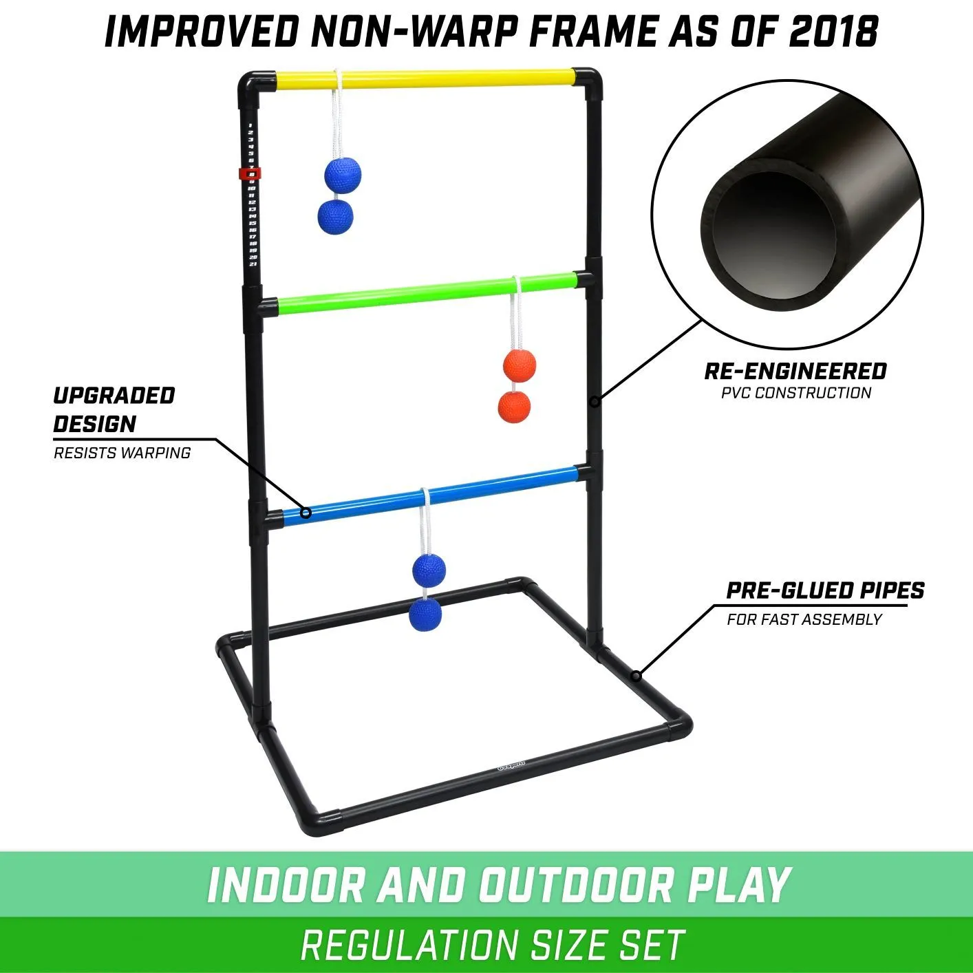 GoSports Indoor/Outdoor Ladder Toss Game Set