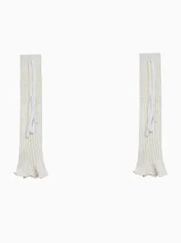 Grey Self-tie Straps Leg Sleeves