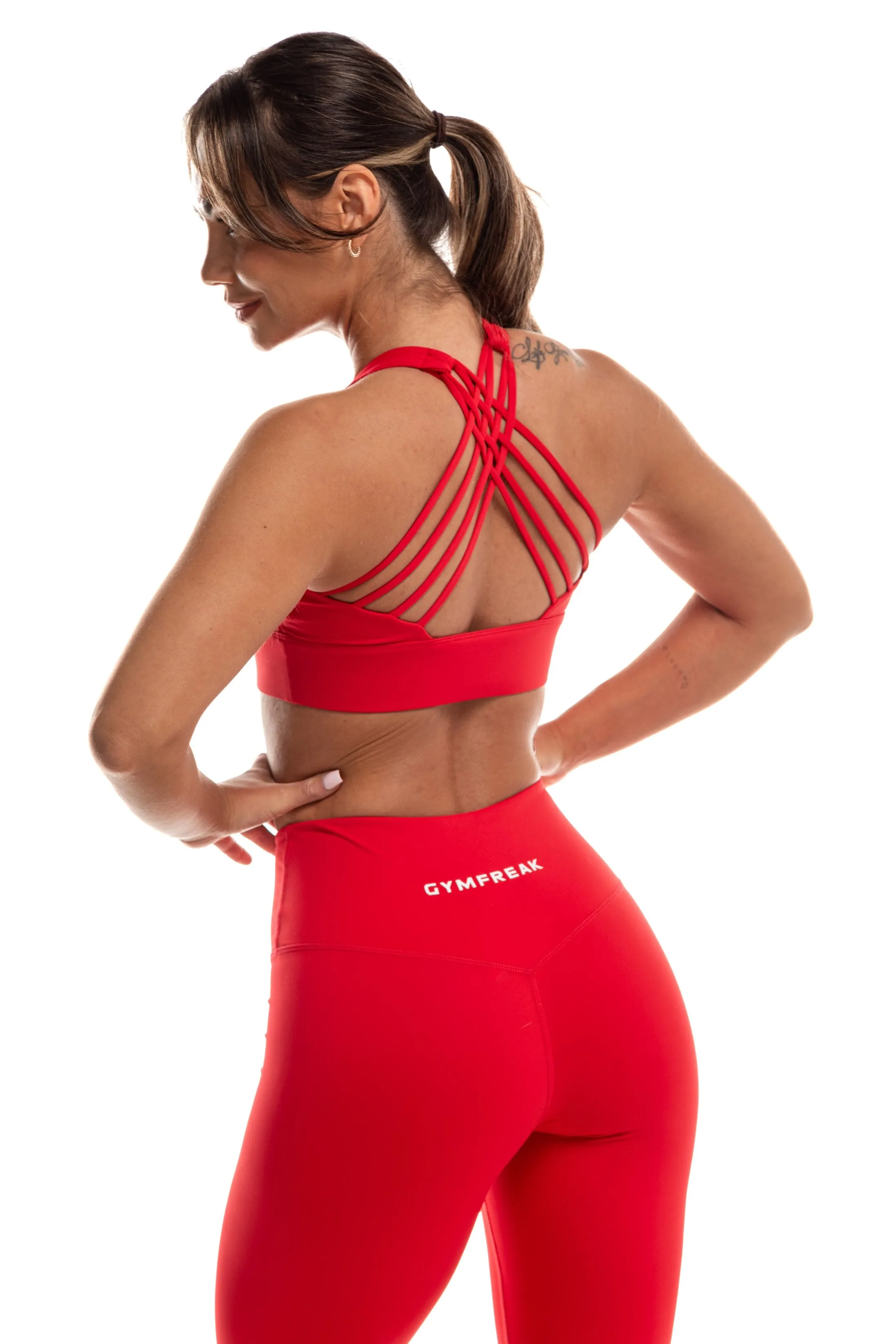 GymFreak Women's Vision Bra - Red