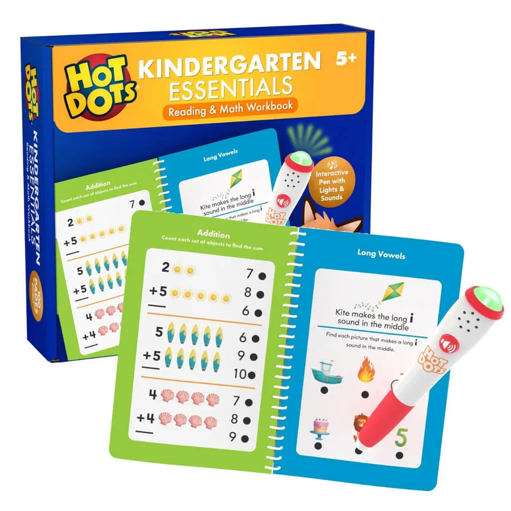 Hot Dots Kinder Workbook Reading&Math