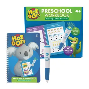 Hot Dots Preschool Workbook Reading&Math