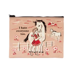 I Hate Everyone Too Zipper Pouch