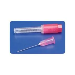 Kendall Healthcare Monoject Rigid Pack Regular Bevel Hypodermic Needle with Polypropylene Hub 25G x 5/8" L, Red, with Epoxy Insert, Tribeveled, Ultra-sharp, Sterile, Single-use - Box of 100