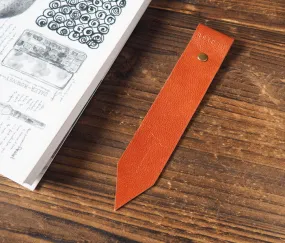 Leather Bookmarks x 2 pcs #Burnt Sienna