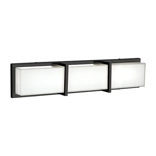 LED Bathroom Fixture from the Watford Collection in Black Finish by Kuzco Lighting