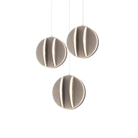 LED Chandelier from the Carillion Collection in Brushed Nickel Finish by Modern Forms