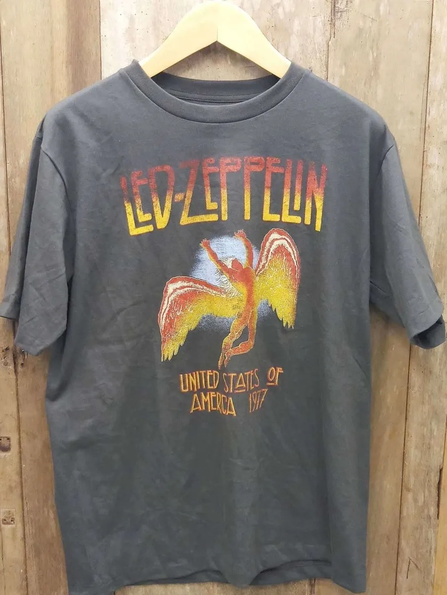 Led Zeppelin Icarus 100% Cotton New Vintage Band T Shirt Tour Shirt