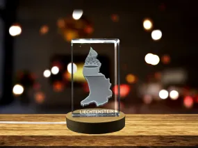 Liechtenstein 3D Engraved Crystal 3D Engraved Crystal Keepsake/Gift/Decor/Collectible/Souvenir