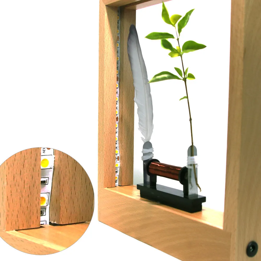 Lightweight Object Slow Motion Frame LED Optical Illusion Sculpture Slows Down Time Action Picture Frame Desktop ation