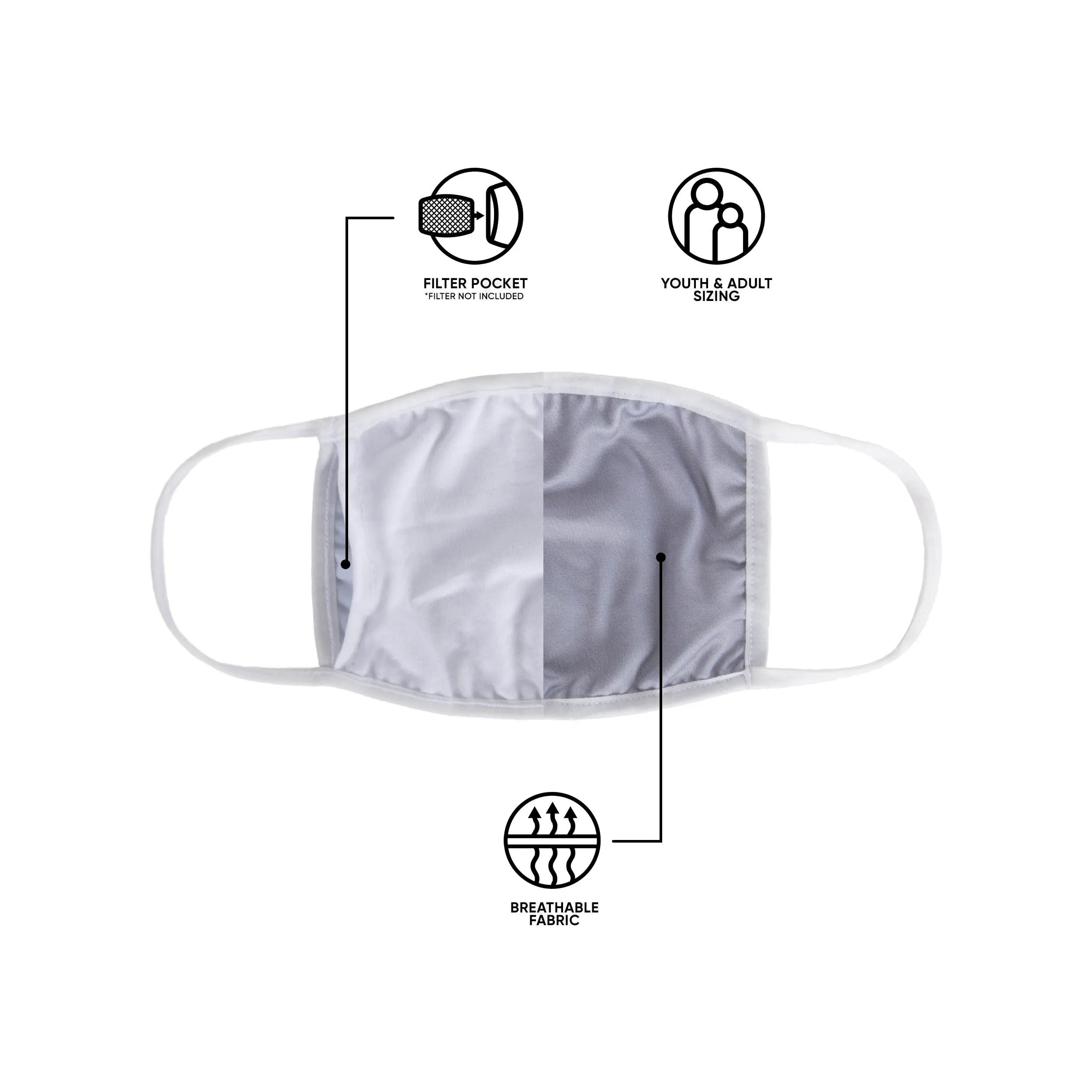 Los Angeles Chargers NFL 3 Pack Face Cover