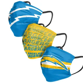 Los Angeles Chargers NFL Mens Matchday 3 Pack Face Cover