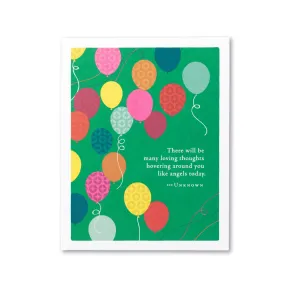 Many Loving Thoughts Birthday Card