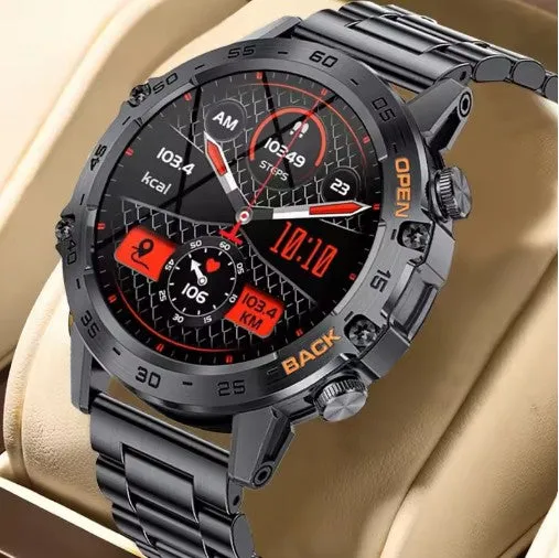 Military-Grade Durability Shockproof & Impact-Resistant Bluetooth Health Monitoring Smartwatch (Android IOS)