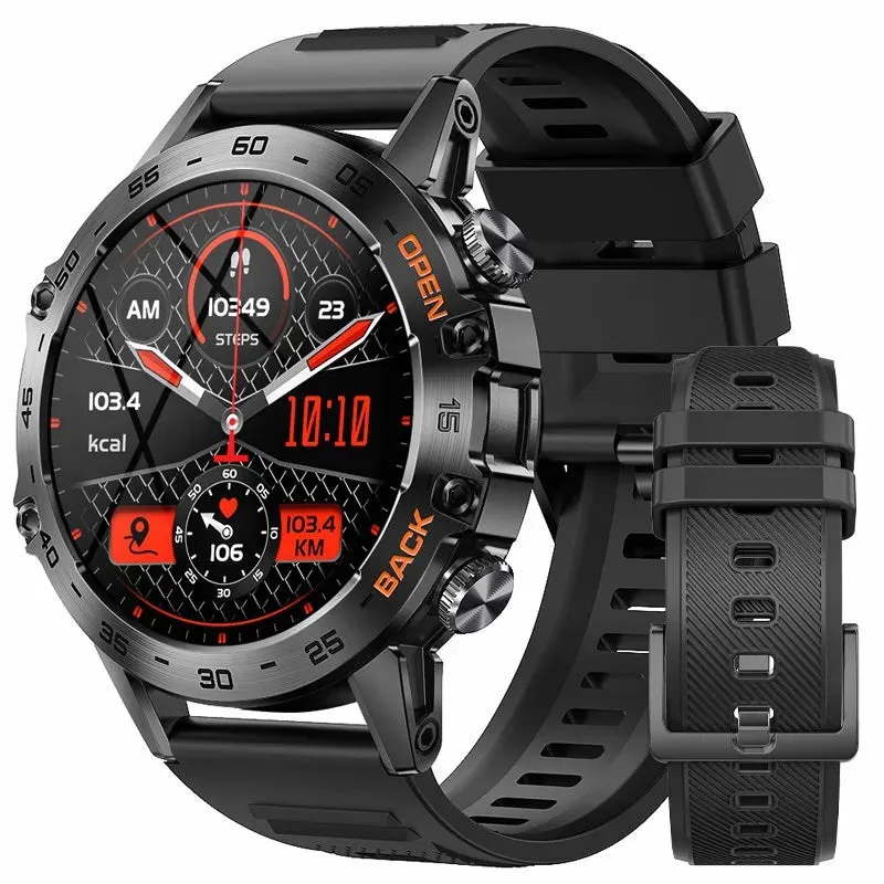 Military-Grade Durability Shockproof & Impact-Resistant Bluetooth Health Monitoring Smartwatch (Android IOS)