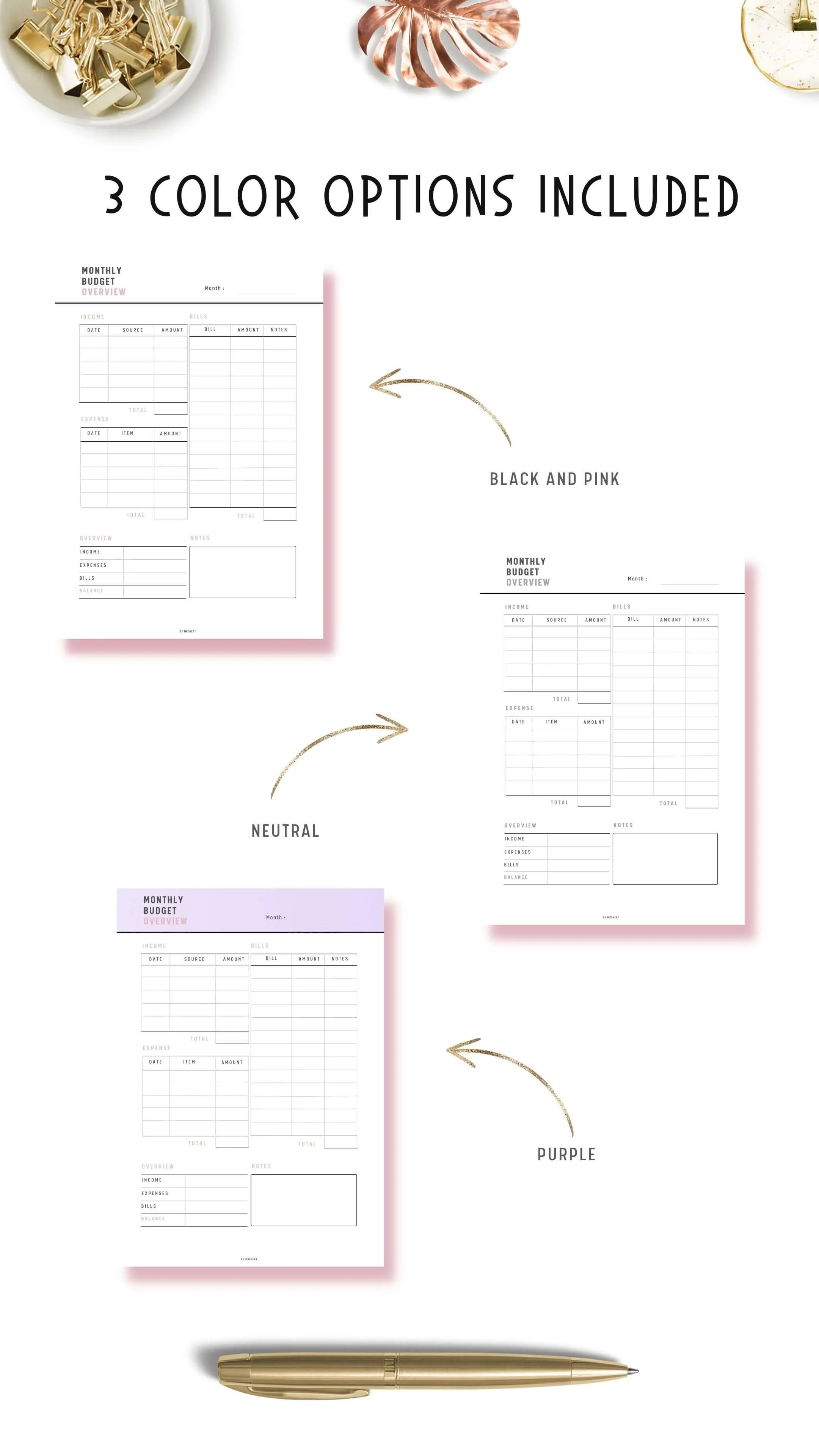 Monthly Budget Overview - M038