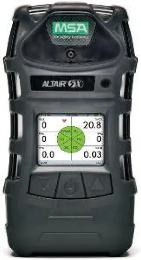 MSA Combustible Gases, Oxygen, Carbon Monoxide, Hydrogen Sulfide And Sulfur Dioxide ALTAIR 5X Gas Monitor With Rechargeable Battery, Monochrome Display, Pump, Sampling Line And Probe