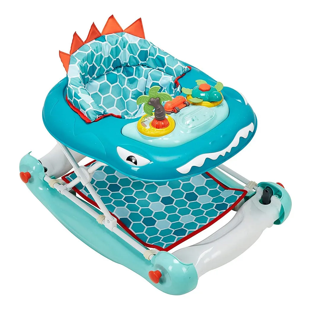 MyChild Dino 2-in-1 Walker/Rocker (Aqua Grey)