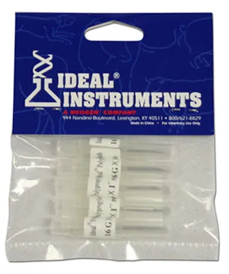Neogen 9326 Poly Hub Disposable Needle, 16 Gaugex1", 5-Pack