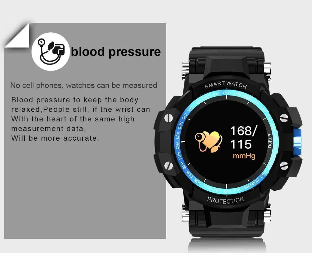 New IP67 Waterproof Long Standby Smart Watch Heart Rate Blood Pressure Outdoor Men Sport Smartwatch