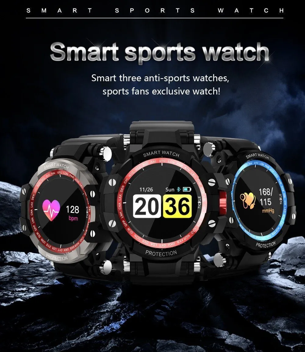 New IP67 Waterproof Long Standby Smart Watch Heart Rate Blood Pressure Outdoor Men Sport Smartwatch