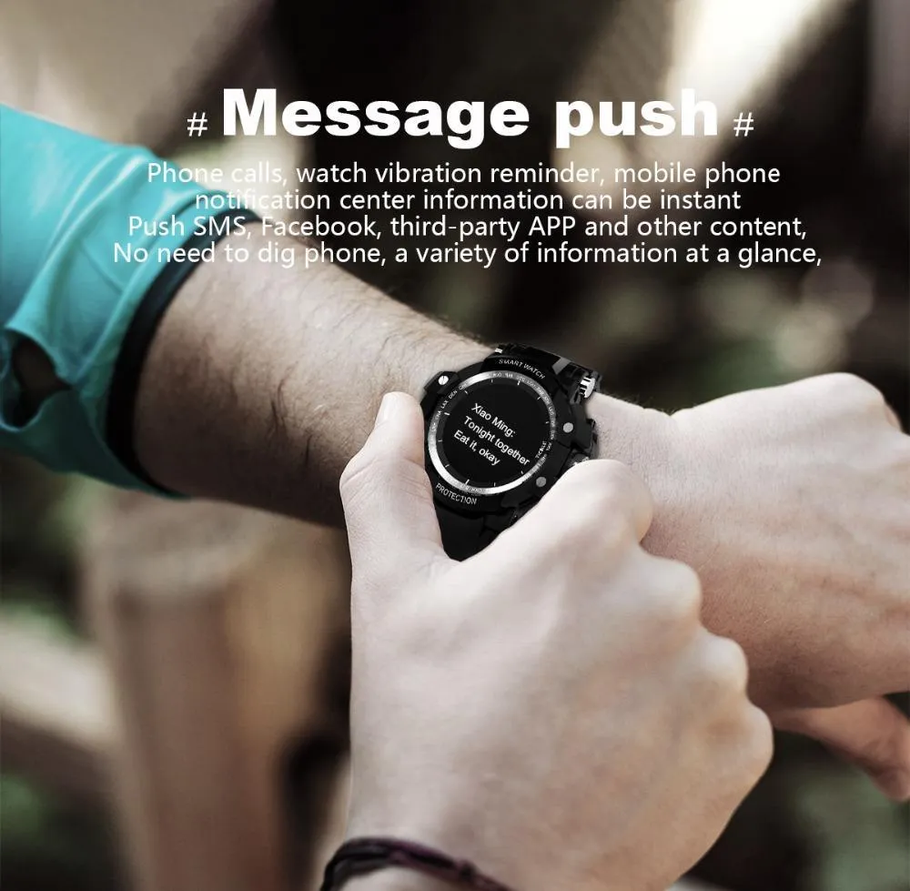 New IP67 Waterproof Long Standby Smart Watch Heart Rate Blood Pressure Outdoor Men Sport Smartwatch