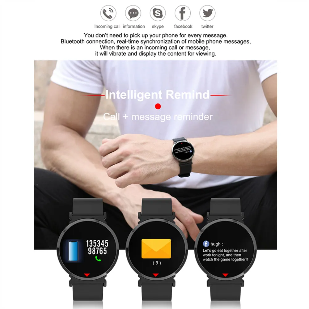 OGEDA E28 Sports smart Watch IP67 Waterproof Fitness Tracker clock Men watch heart rate blood pressure Monitoring women watch