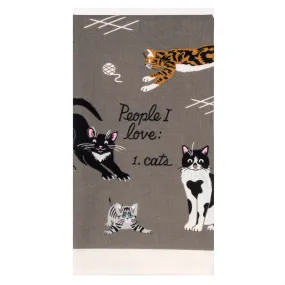 People I Love: Cats Dish Towel