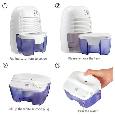 Powerful Portable Mini Basement Garage Crawl Space Home Dehumidifier