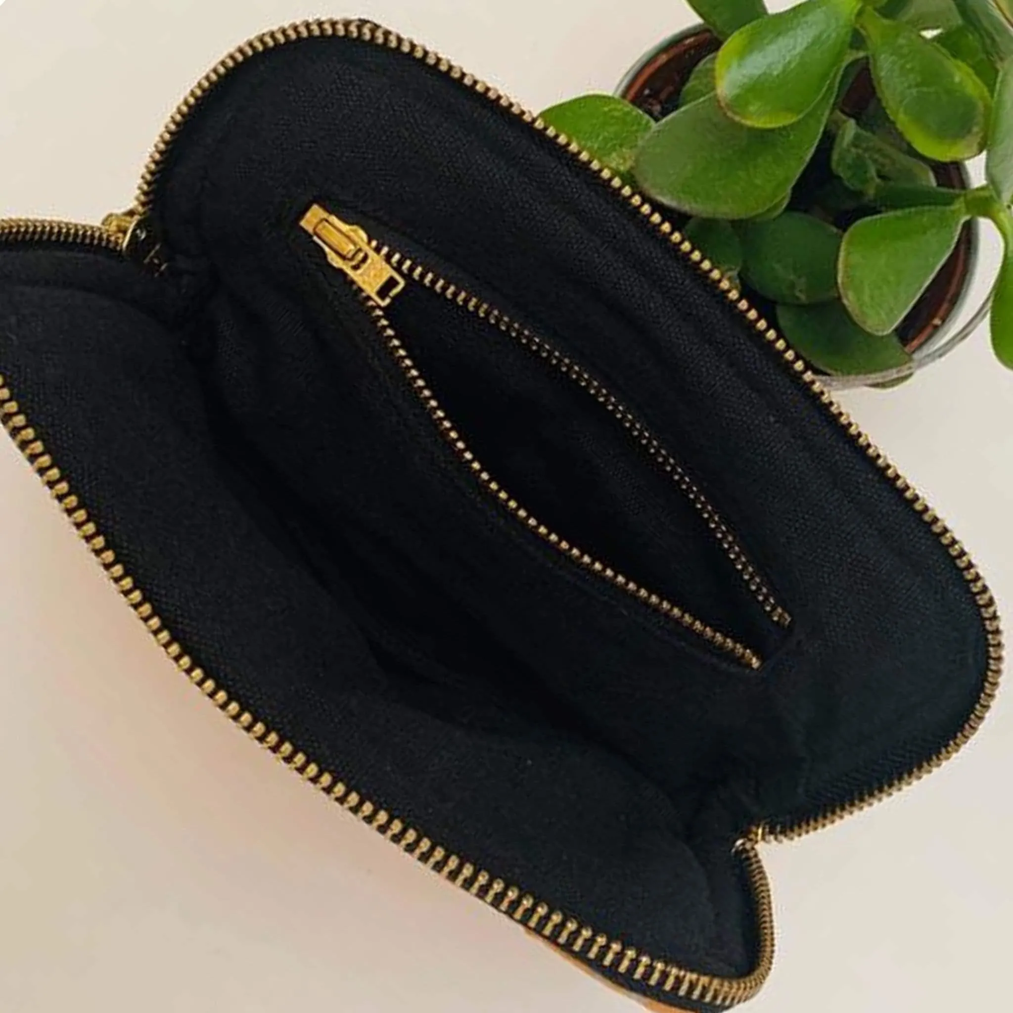 Premium Recycled Silk Make-up Bag  (One-Off Print)
