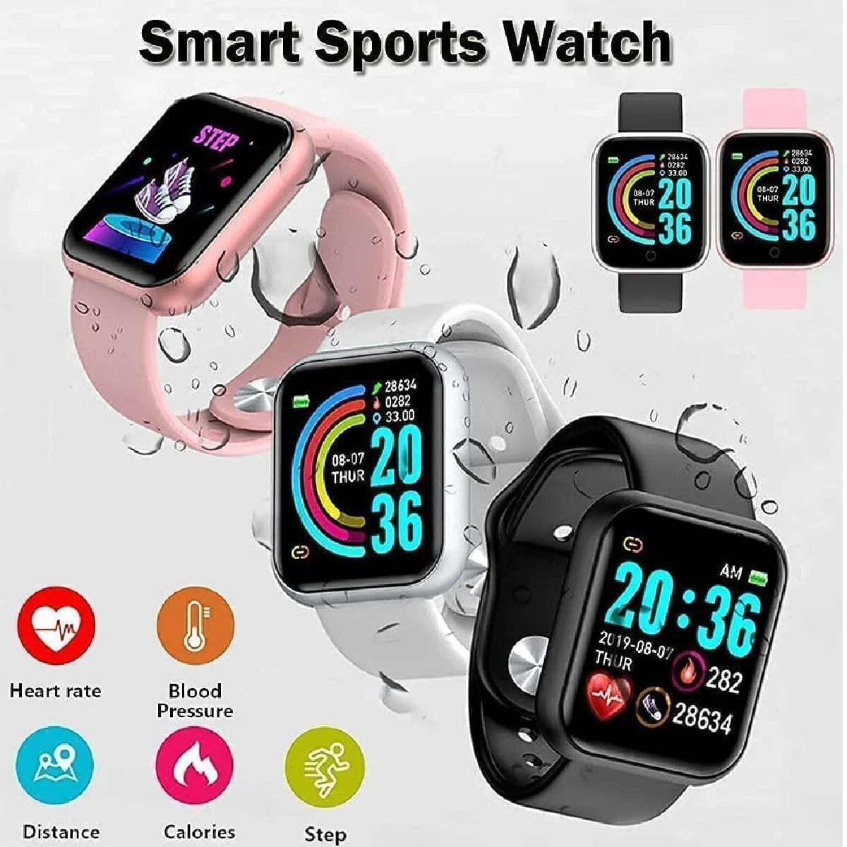 Primate GEN 9 OG Version Women's Smartwatch with Elegant Rose Gold Metal Strap & HD Display, Bluetooth Calling, 500  Watch Faces, Health Monitoring, Sports Modes, and IP67 Waterproof Rating (ID16)
