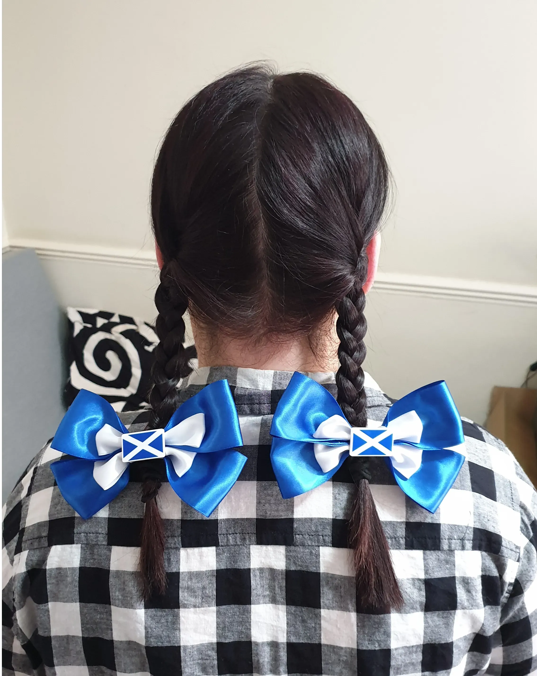 Saltire Inspired Hair Bows