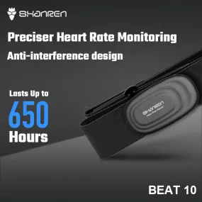 SHANREN BEAT 10 Heart Rate Monitor Chest Strap Bluetooth Heart Rate Monitor Activity Tracker Waterproof Fitness Tracker