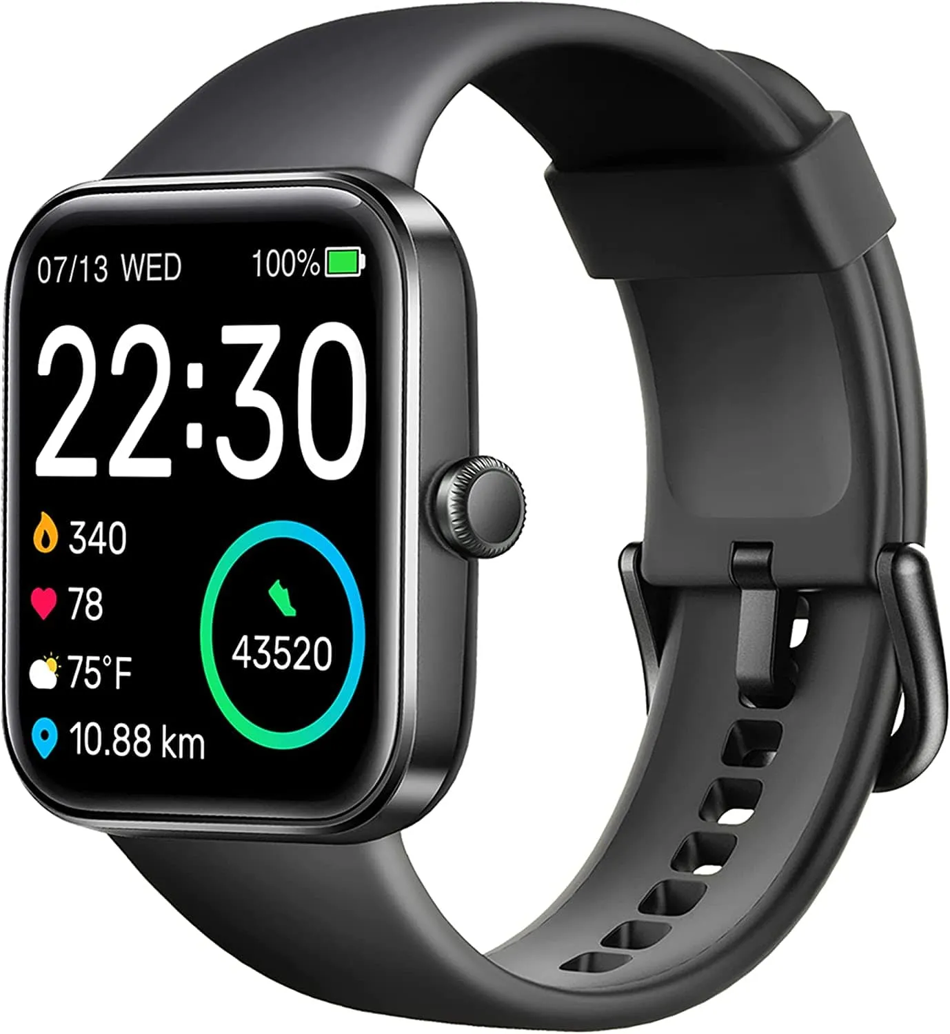 SKG Smart Watch Fitness Tracker with 5ATM Swimming Waterproof