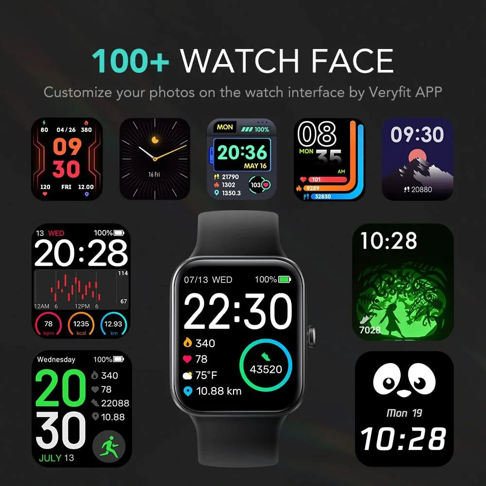 SKG Smart Watch Fitness Tracker with 5ATM Swimming Waterproof