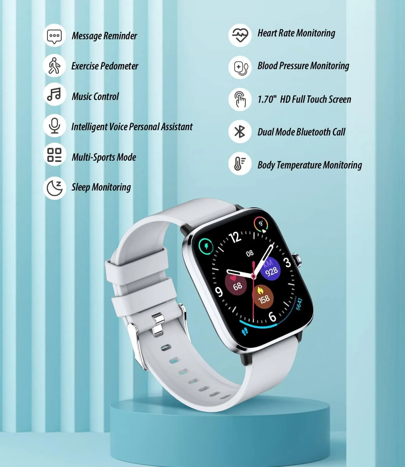 Smart Watch with Bluetooth Call for Men Women