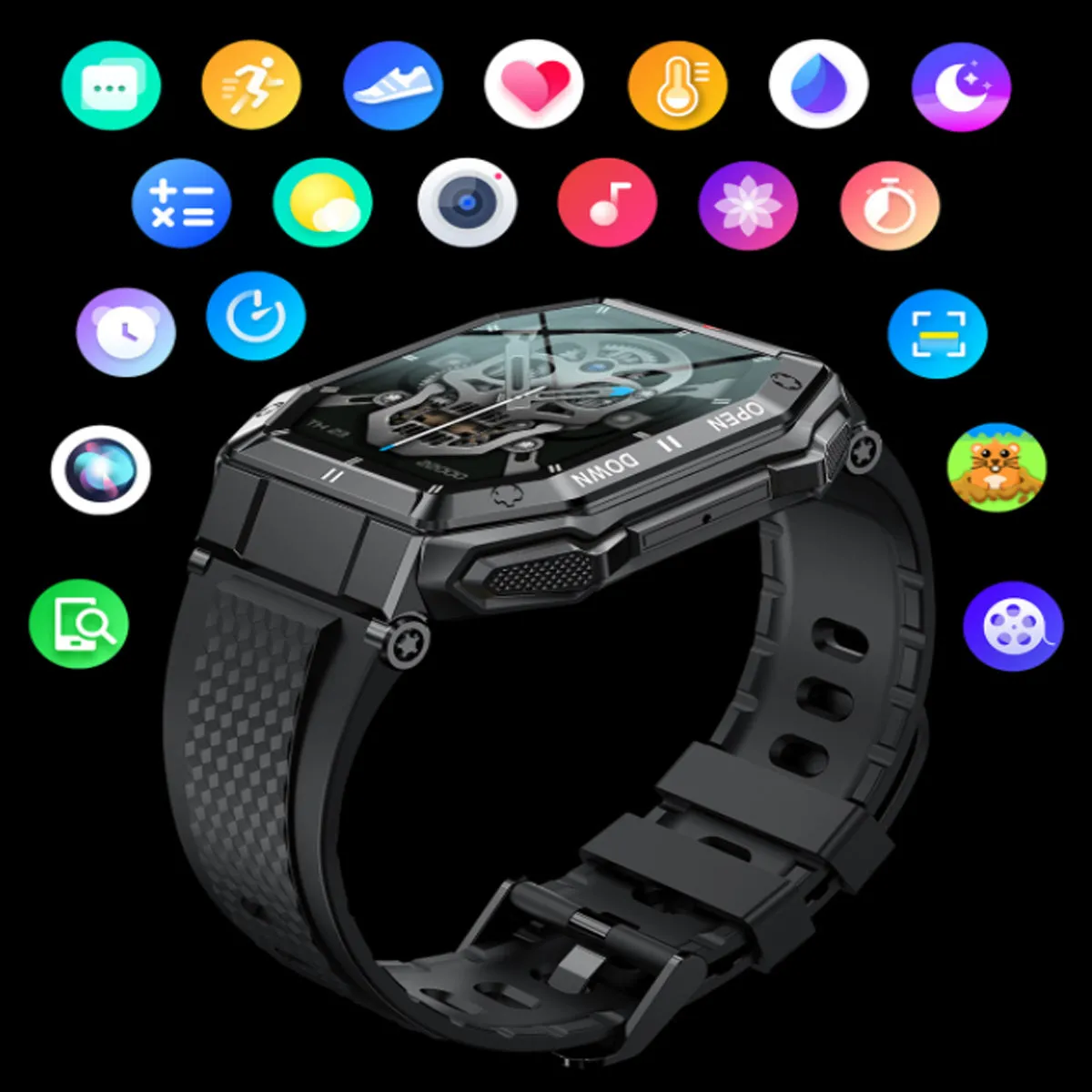 Smartex ST 47mm Rugged Waterproof Smart Watch