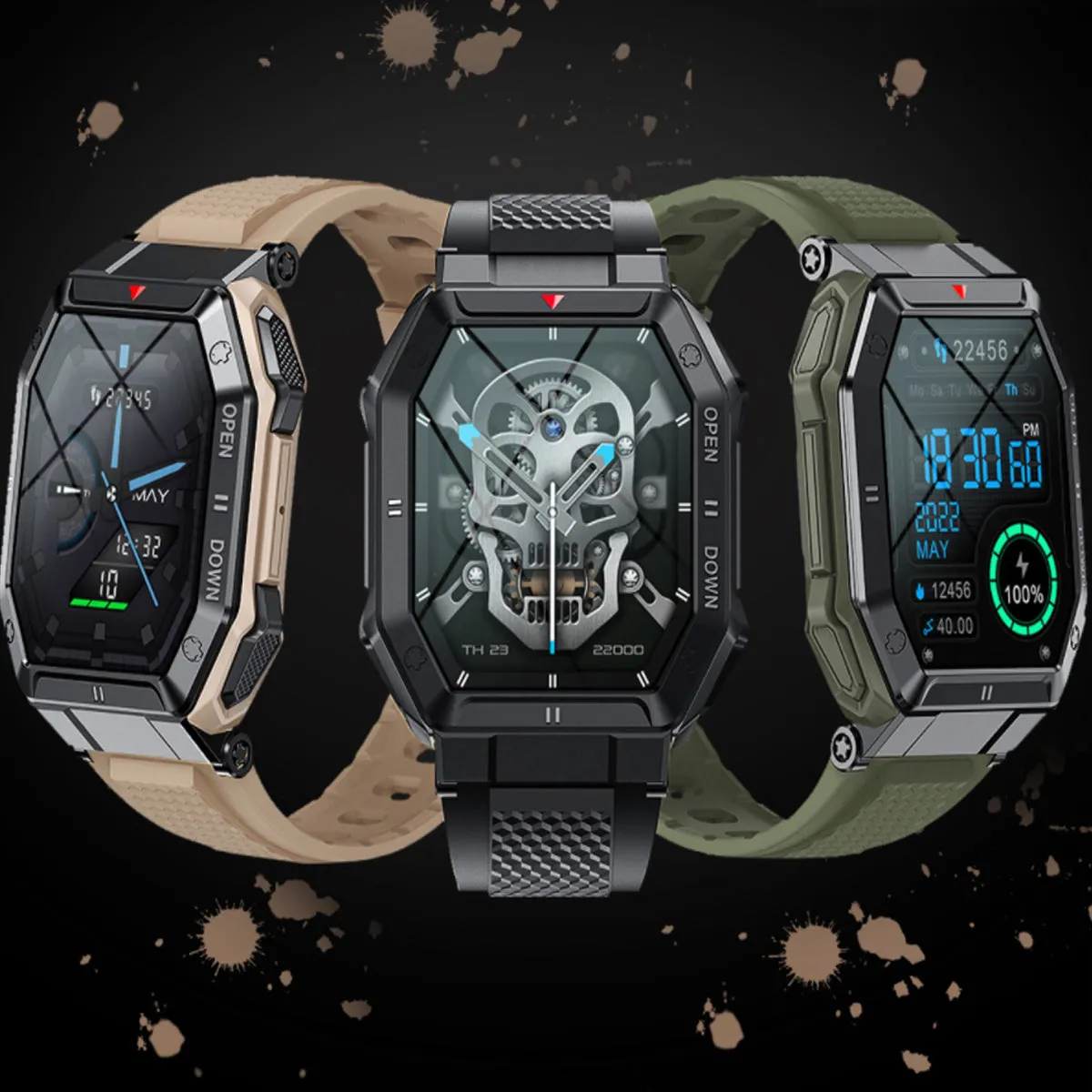 Smartex ST 47mm Rugged Waterproof Smart Watch