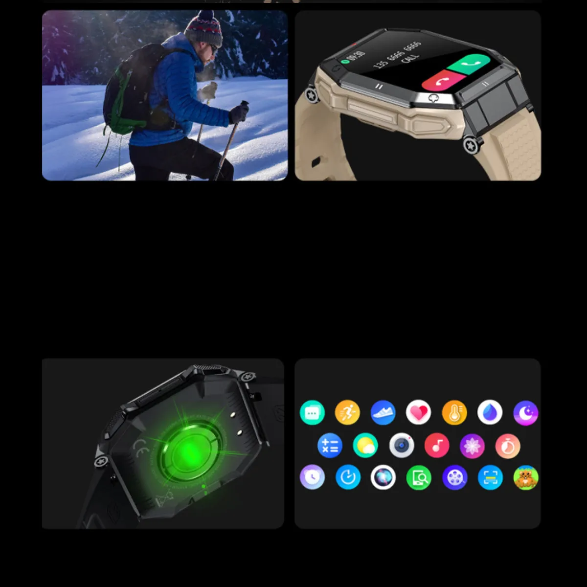 Smartex ST 47mm Rugged Waterproof Smart Watch
