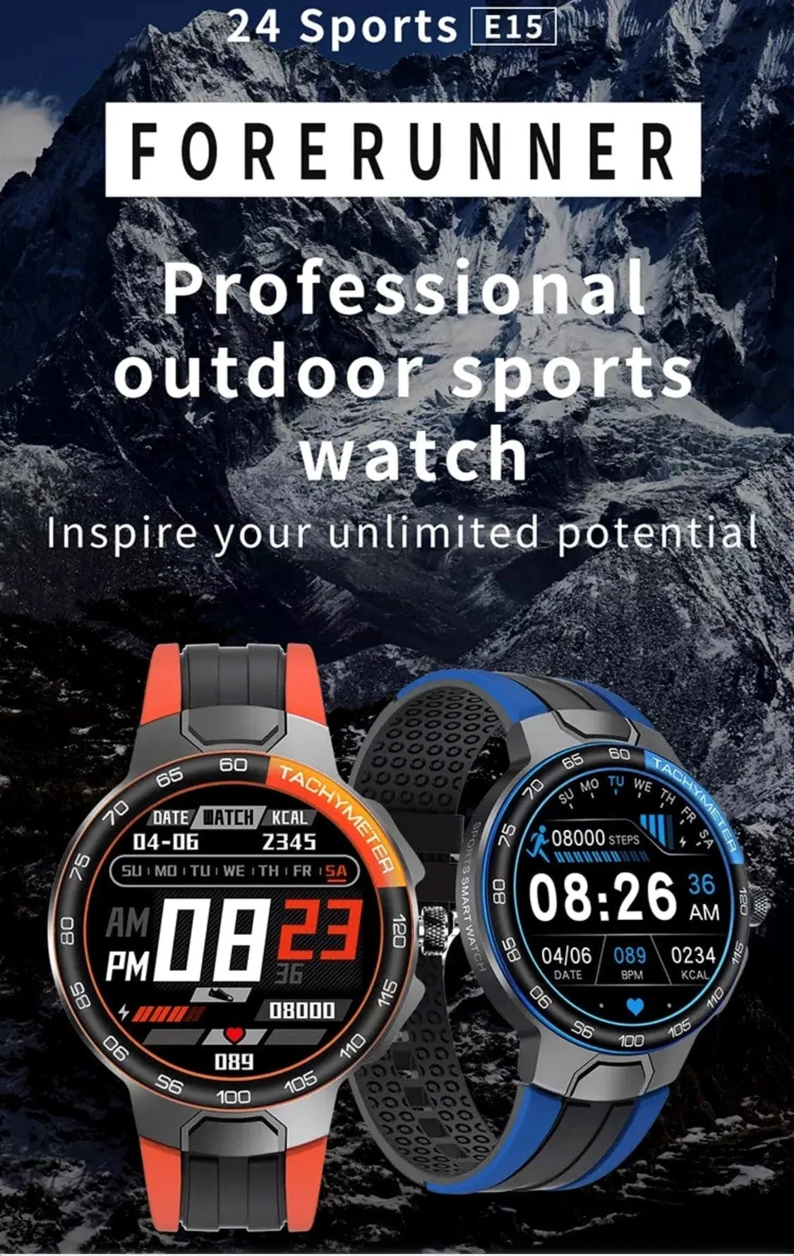 SMARTOBY  E15 Sport Red - Extra Straps availible go to accessories