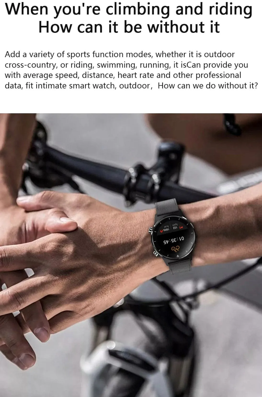SMARTOBY Pro  Men Smartwatch Black Steel & Black  Silicon