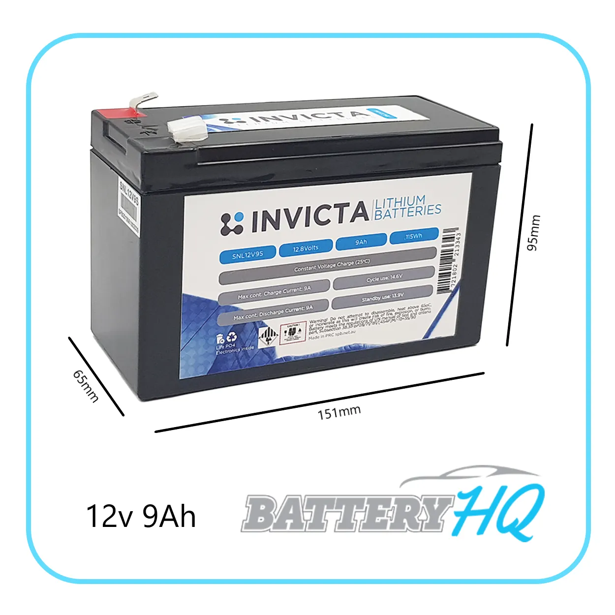 SNL12V9S Invicta Lithium