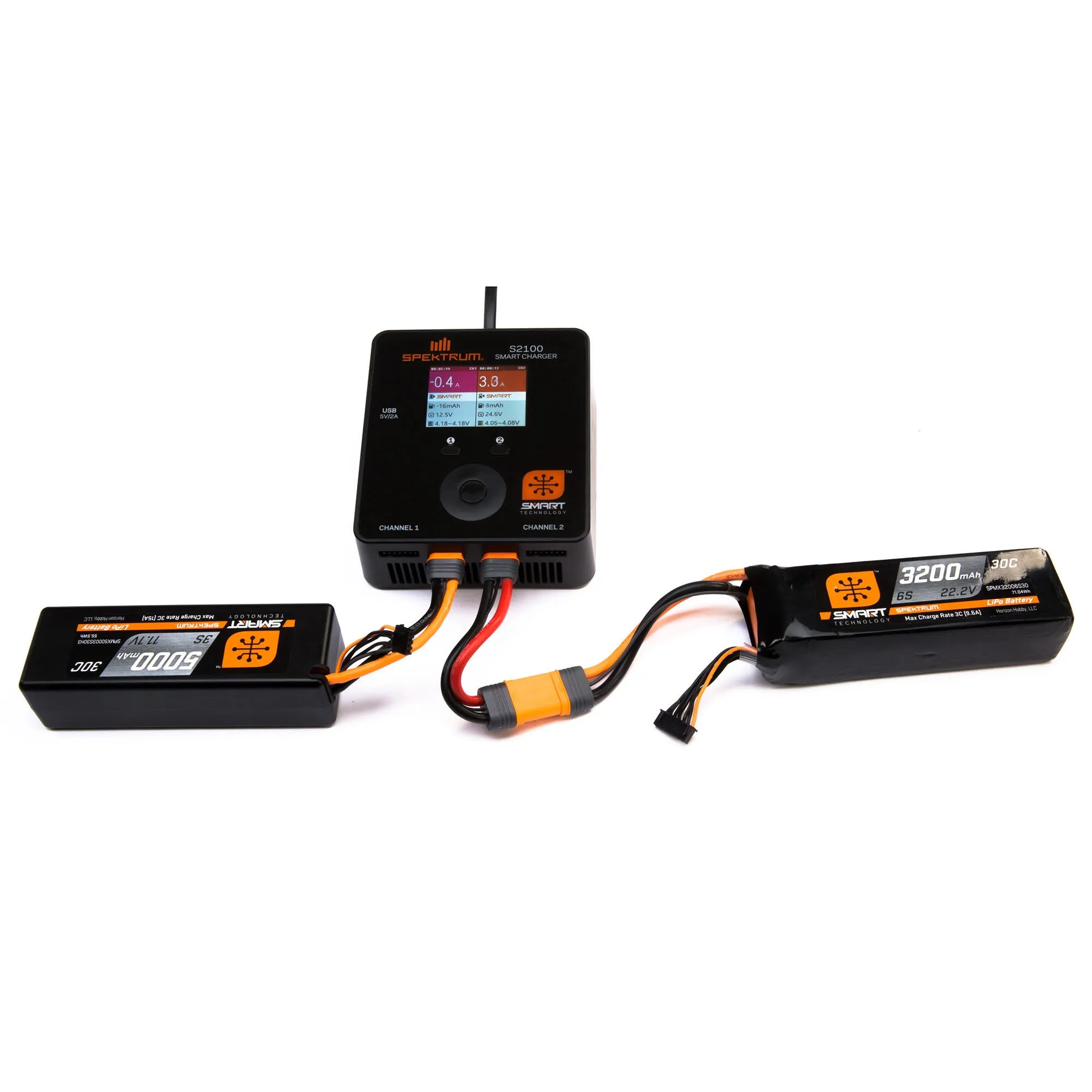SPMX50003S30H5 5000mAh 3S 11.1V Smart LiPo 30C Hardcase; IC5