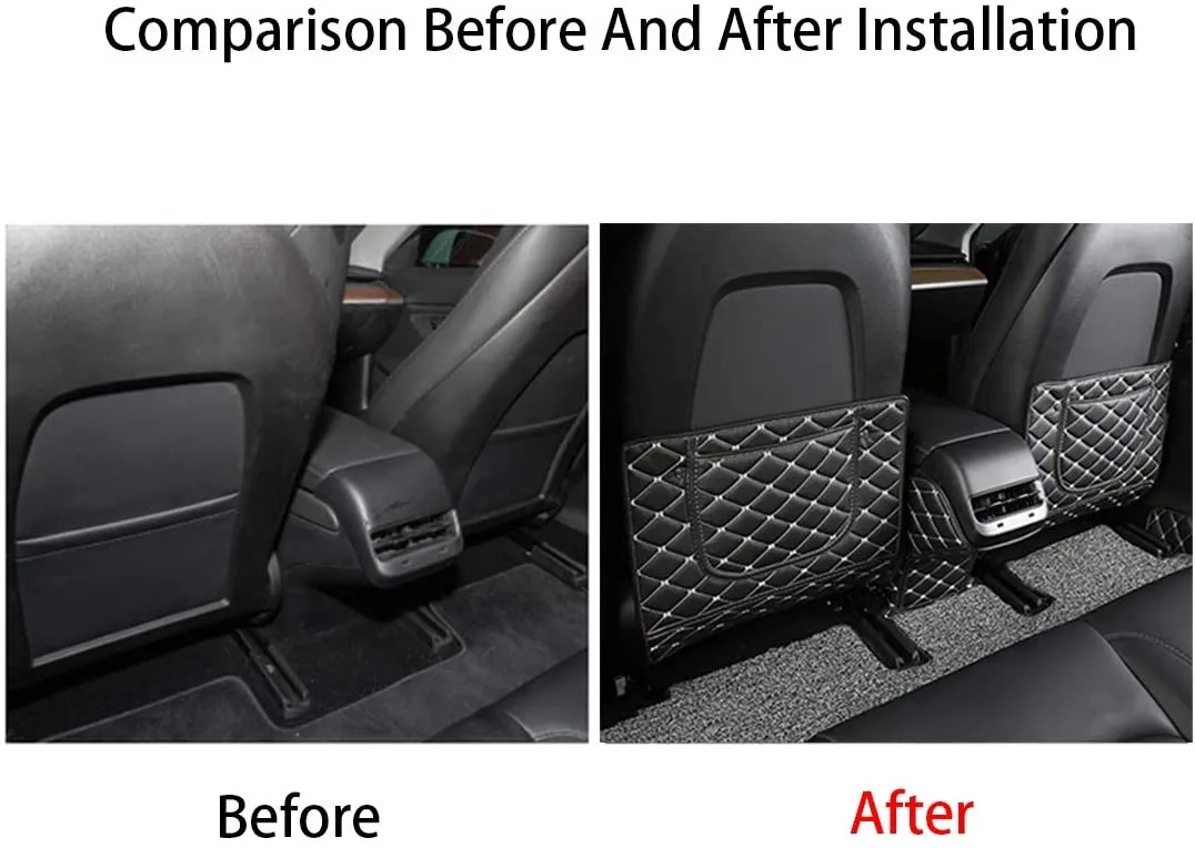 Tesla Model 3 & Y Seatback Child Kick Guards (3 Piece Set)