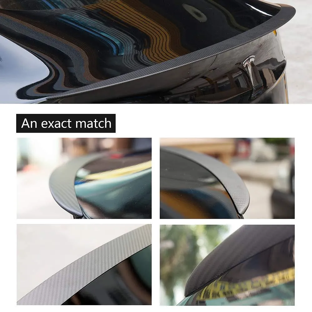 Tesla Model 3 Performance Tail Wing Rear Trunk Lid Carbon Fiber Spoiler