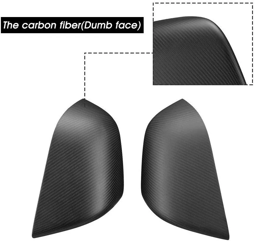 Tesla Model 3 Real Carbon Fiber Side Mirror Covers