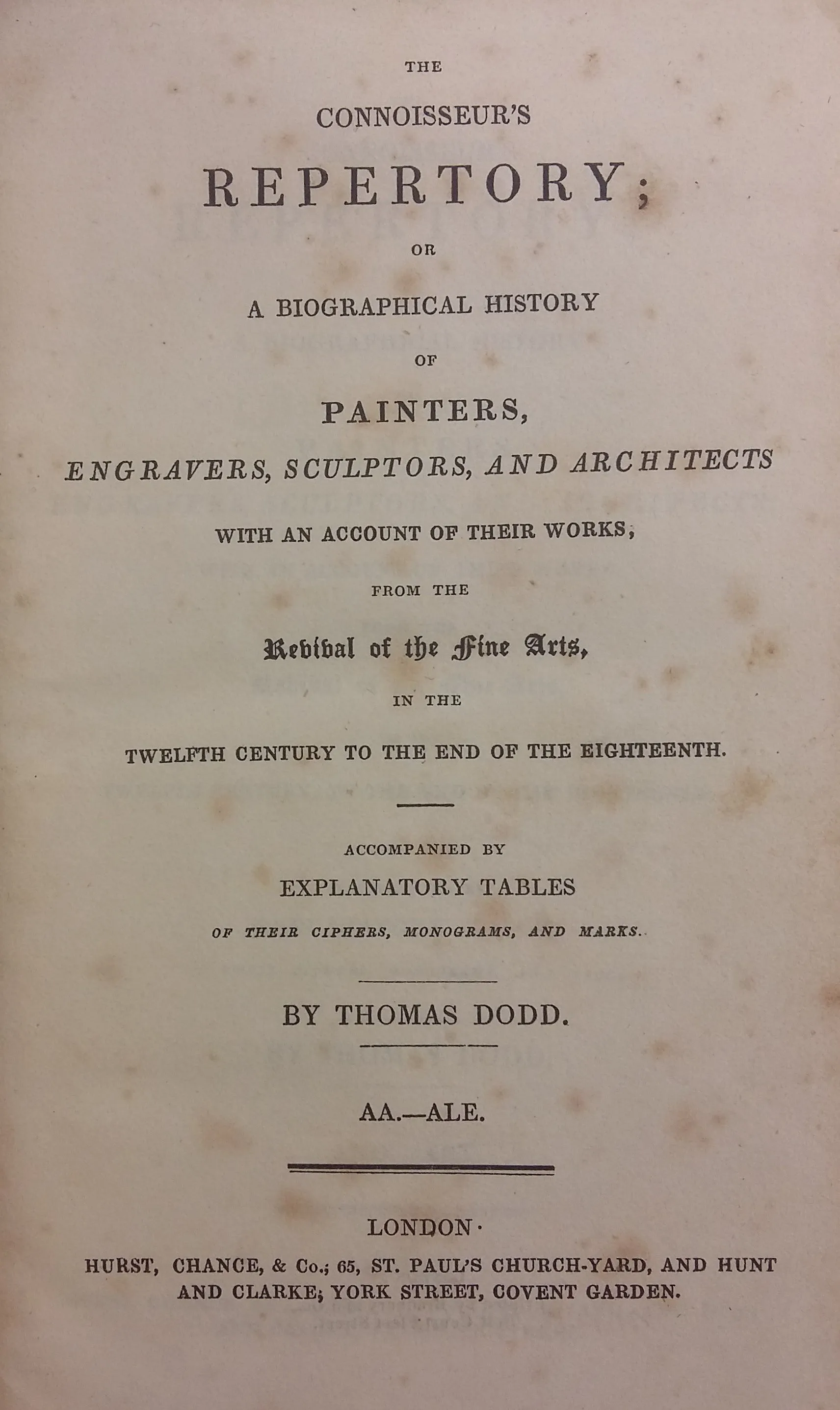 The Connoisseur's Repertory