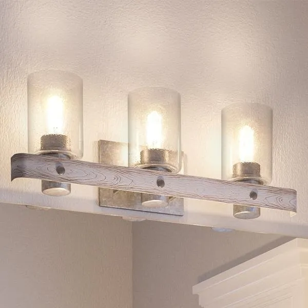 UHP2485 Modern Farmhouse Bath Fixture, 8-1/2"H x 24"W, Galvanized Steel Finish, Adelaide Collection